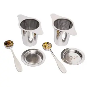 Passoire à Thé En Inox – Filtre à Manche En Bois – Pour Thé, Café, Infusions – Multi-usages - 2